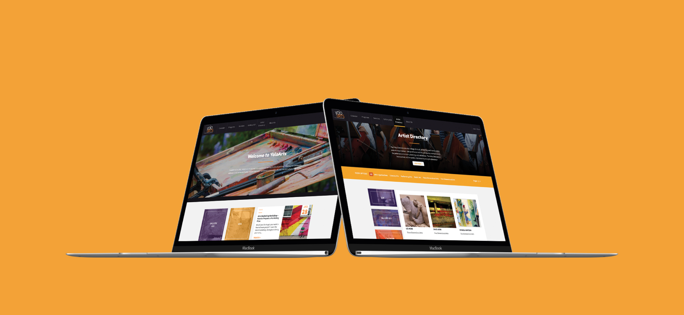 art education community responsive mobile website design