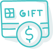 gift card sales online for website icon