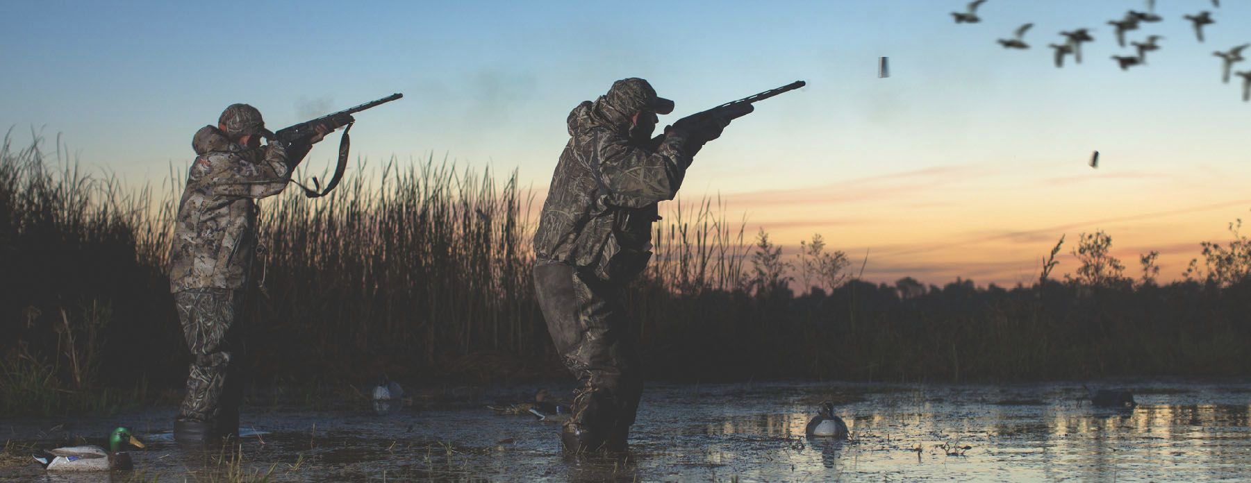 outdoor duck call photography for wingsetter brand