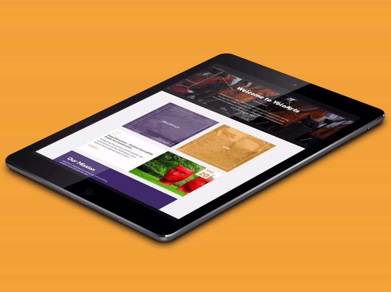 responsive ipad website design nonprofit