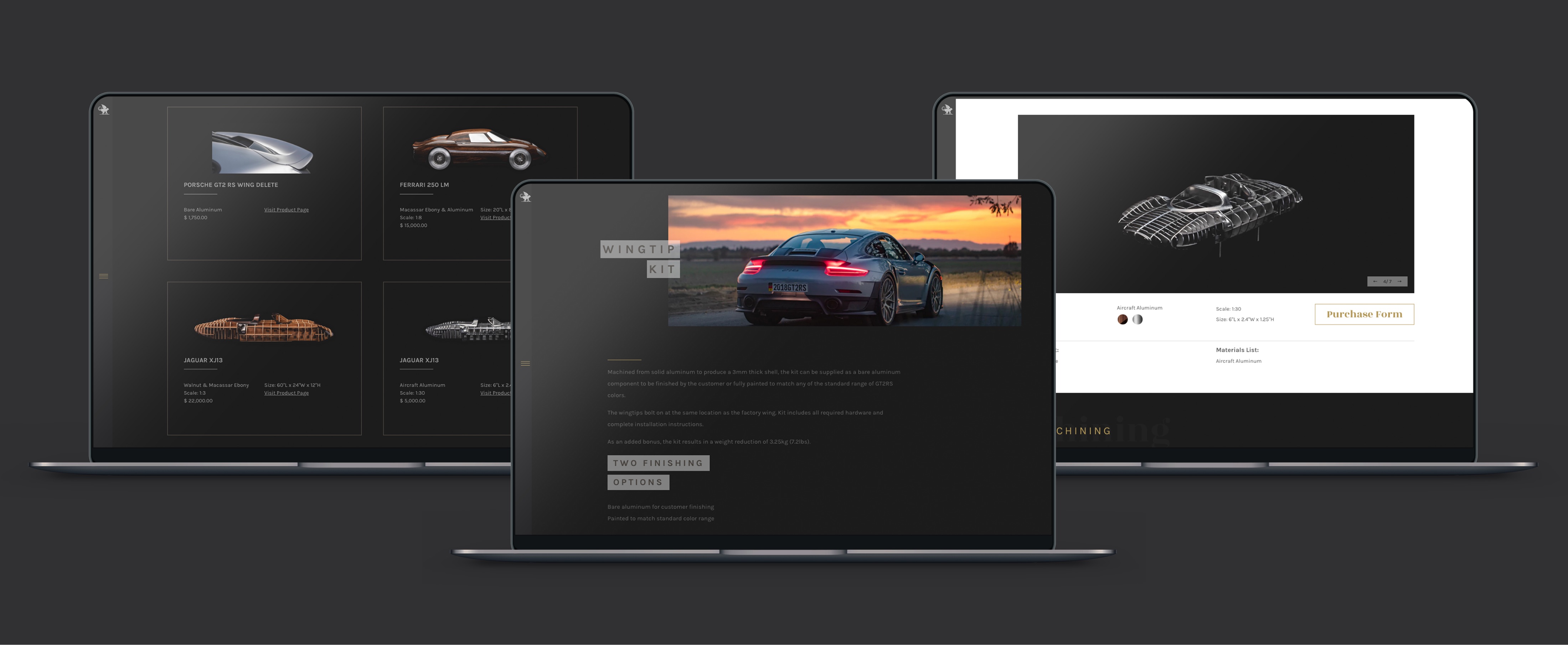 high end art automotive collectable ecommerce