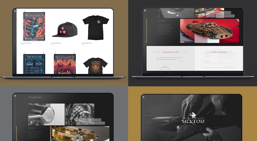  Sicktoiz Ecommerce Website + Photography